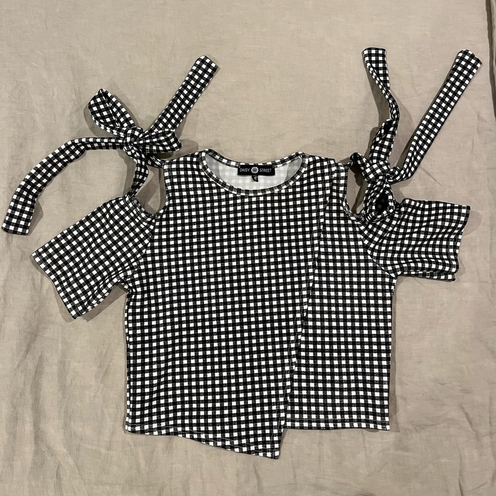 Checkered crop top